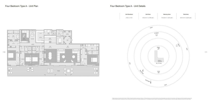 Квартира с 4 спальнями в ARMANI BEACH RESIDENCES, Пальма Джумейра, ОАЭ №97668