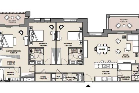 Квартира с 3 спальнями  №108607 4