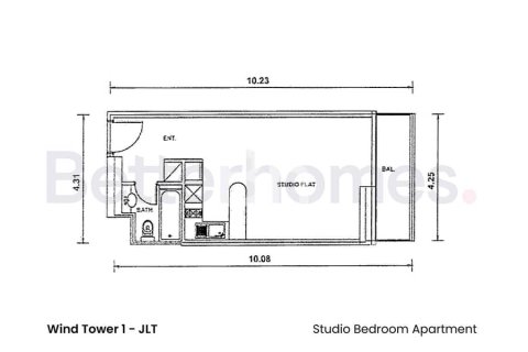 Apartment de 43m² en Jumeirah Lake Towers, UAE No. 171991 12