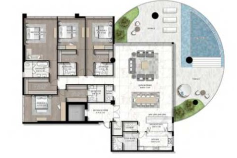 Apartment de 4 dormitorios en CAVALLI COUTURE  No. 109108 4