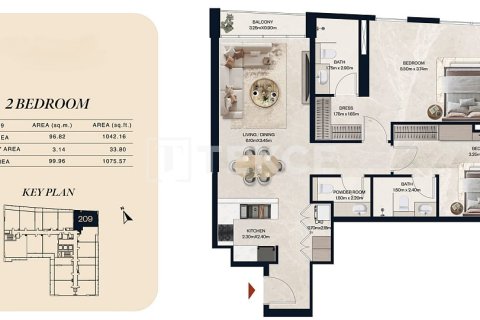 Apartment de 2 dormitorios en Jumeirah Village Circle, UAE No. 155292 18