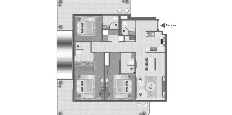 Квартира с 2 спальнями в 241 Waterside Residences,  №126338