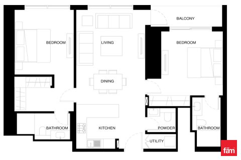 Appartement de 2 chambres  No. 111949 7