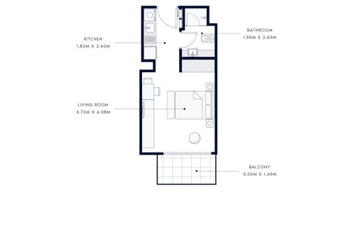 Квартира студия в AZIZI AMBER, Al Furjan, ОАЭ №96998 6