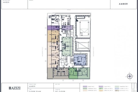 Квартира студия в AZIZI AMBER, Al Furjan, ОАЭ №96998 10