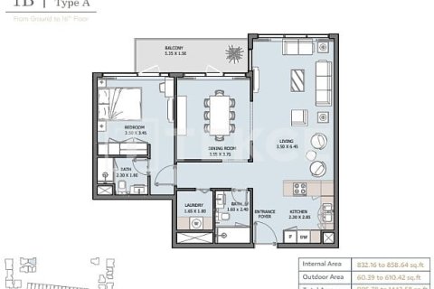 Appartement de Studio à Yas Island, UAE No. 132426 10