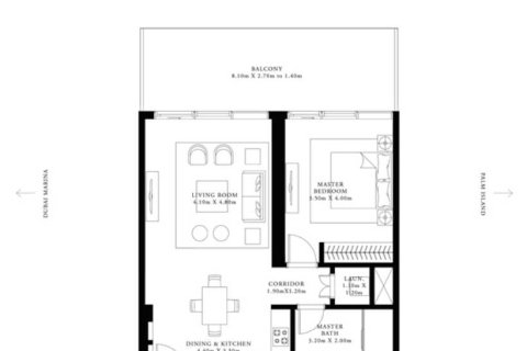 Квартира с 1 спальней  №109049 4