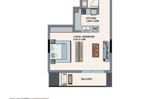 Apartamento tipo estudio Estudio en RIVIERA AZURE Mohammed Bin Rashid City, UAE No. 173185 6