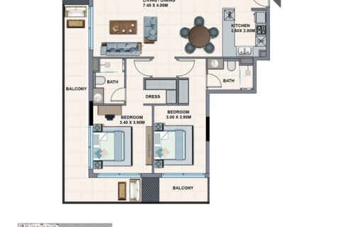 Apartamento tipo estudio Estudio en RIVIERA AZURE Mohammed Bin Rashid City, UAE No. 173185 8