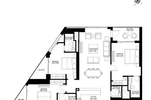 Квартира с 3 спальнями  №108890 5