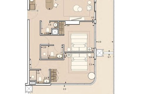 Apartment de 2 dormitorios en Jumeirah Village Circle, UAE No. 98148 3