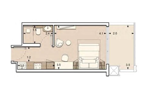 Apartamento tipo estudio Estudio en Jumeirah Village Circle, UAE No. 98143 3