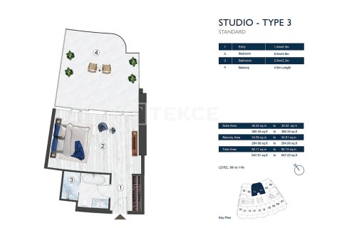 استوديو شقة في رأس الخيمة, الإمارات العربية المتحدة رقم 144729 14