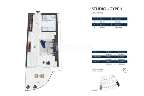 استوديو شقة في رأس الخيمة, الإمارات العربية المتحدة رقم 144729 15
