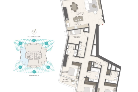 Appartement de 3 chambres à LIV LUX Dubai Marina, UAE No. 184367 29