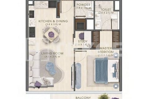 Appartement de 2 chambres à Dubai, UAE No. 205641 23
