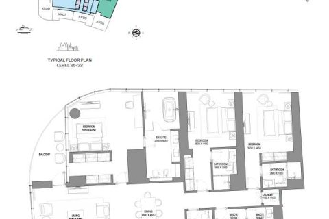 3 غرف نوم شقة  رقم 108694 4