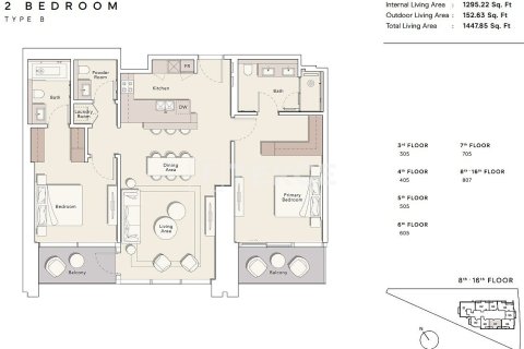 Appartement de 4 chambres  No. 134449 22