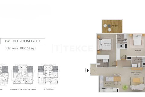 Apartment de 2 dormitorios en Jumeirah Village Triangle, UAE No. 166805 21