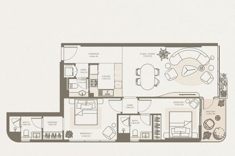 Apartment de 1 dormitorio en Majan, UAE No. 166804 22