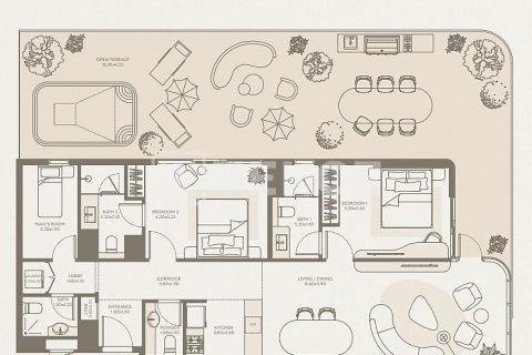 Apartment de 1 dormitorio en Majan, UAE No. 166804 25