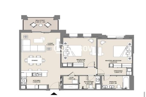 Appartement de 2 chambres à Umm Suqeim 3, UAE No. 205863 10