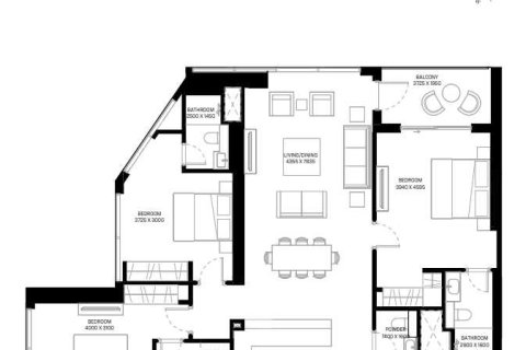 Квартира с 3 спальнями  №109121 10