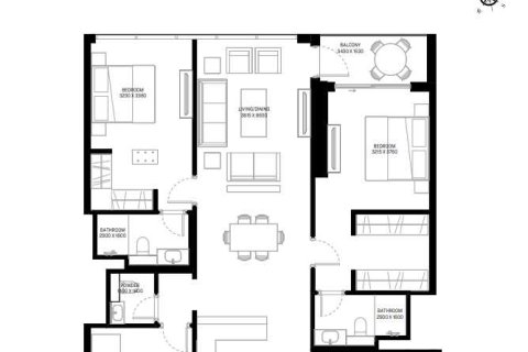 Квартира с 2 спальнями №109123 5