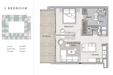 1 bedroom Apartment in Arjan, UAE No. 141761 22