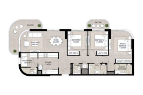 Apartment de 1 dormitorio en Savannah Town Square, UAE No. 173204 13