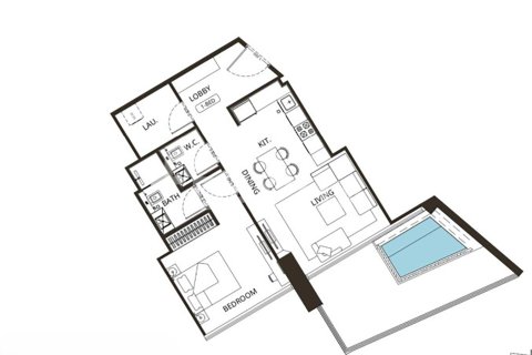 Apartment de 1 dormitorio en Jumeirah Village Circle, UAE No. 156562 8