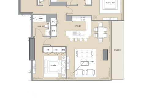 Apartment de 2 dormitorios en Dubai Marina, UAE No. 96064 19