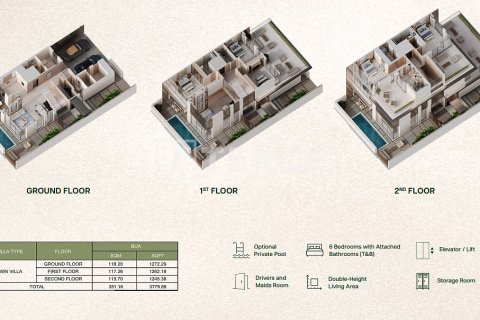 Villa de 6 dormitorios en Dubai, UAE No. 163216 4