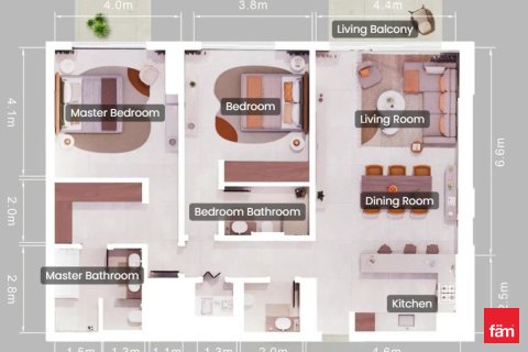 Appartement de 2 chambres  No. 108141 17