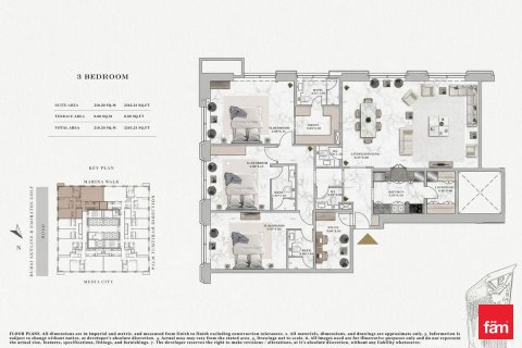 Квартира с 3 спальнями в Дубай Марина, ОАЭ №161307 16