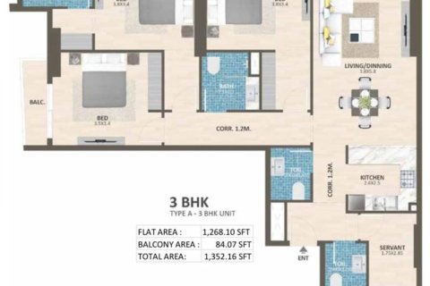 Appartement de 3 chambres à Dubai, UAE No. 167816 11