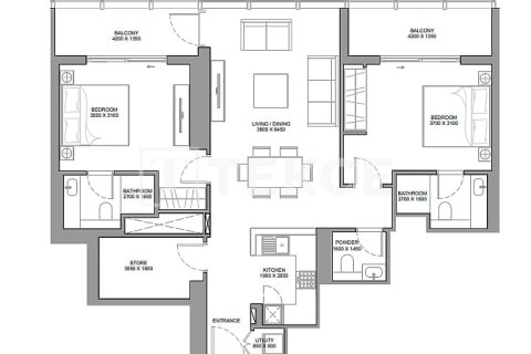 Appartement de 1 chambre à Dubai, UAE No. 48491 15