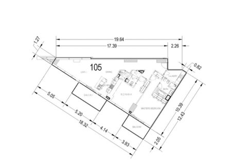 Appartement de 2 chambres à Marasi Business Bay, UAE No. 140693