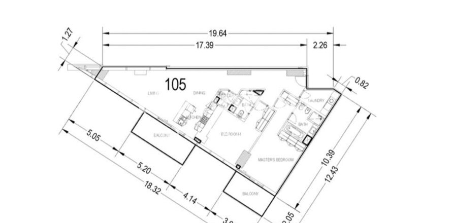 Appartement de 2 chambres à Marasi Business Bay, UAE No. 140693
