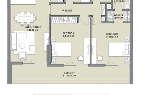 2 غرف نوم شقة  رقم 108955 5