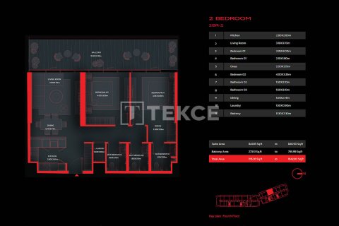 Apartment de 2 dormitorios en Al Marjan Island, UAE No. 144714 19