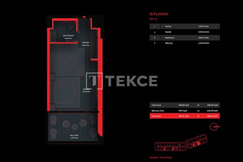 Appartement de Studio à Al Marjan Island, UAE No. 144712 14