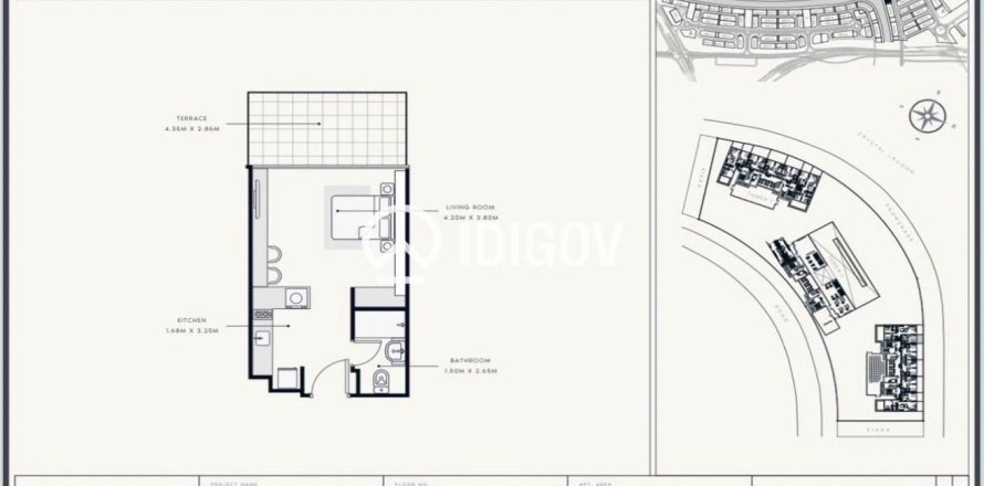 Apartamento tipo estudio Estudio en Meydan, UAE No. 187930