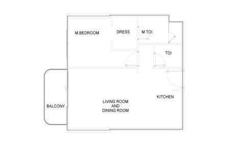 Appartement de 1 chambre  No. 126939 13