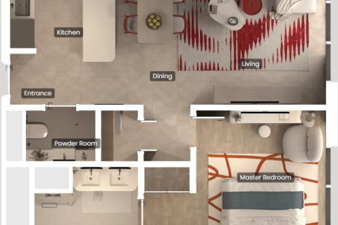 Apartment de 1 dormitorio  No. 123805 6