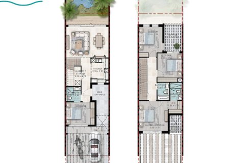 Townhouse de 4 dormitorios en Dubai, UAE No. 149591 17