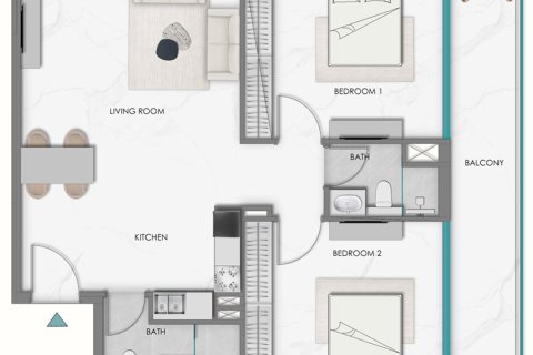 Studio Apartment in SAMANA Hills South Arjan, UAE No. 173128 22
