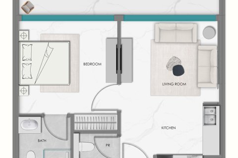 Studio Apartment in SAMANA Hills South Arjan, UAE No. 173128 21