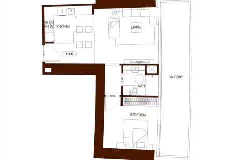 Appartement de 1 chambre à Dubai, UAE No. 205769 12