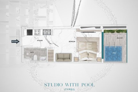 1 bedroom Apartment  No. 133943 16